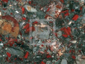 Крупноформатные панели Дюрамика с поверхностью из полудрагоценного камня Bloodstone