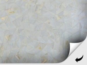Крупноформатные панели Дюрамика с поверхностью из ценного перламутра Mother Of Pearl White
