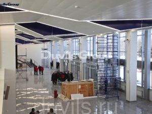Применение HPL-панелей в здании Аэропорта города Уляновска