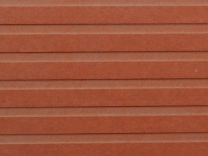 Фиброцементные плиты Duranit 061 Terracotta Lines с трехмерной поверхностью